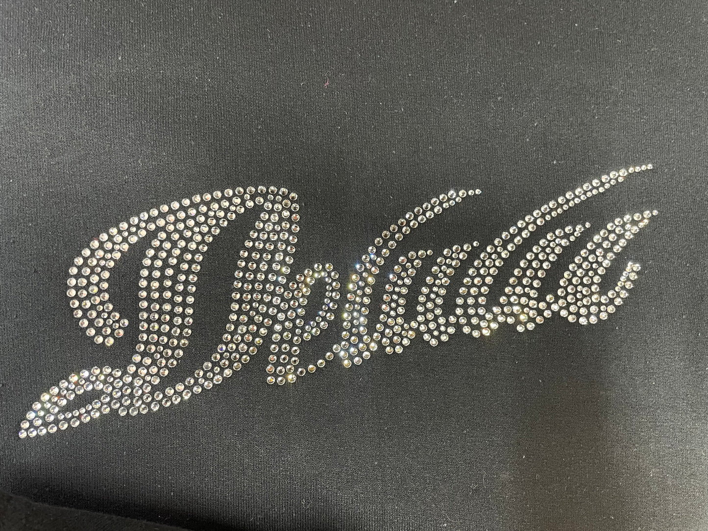Delulu glitter print