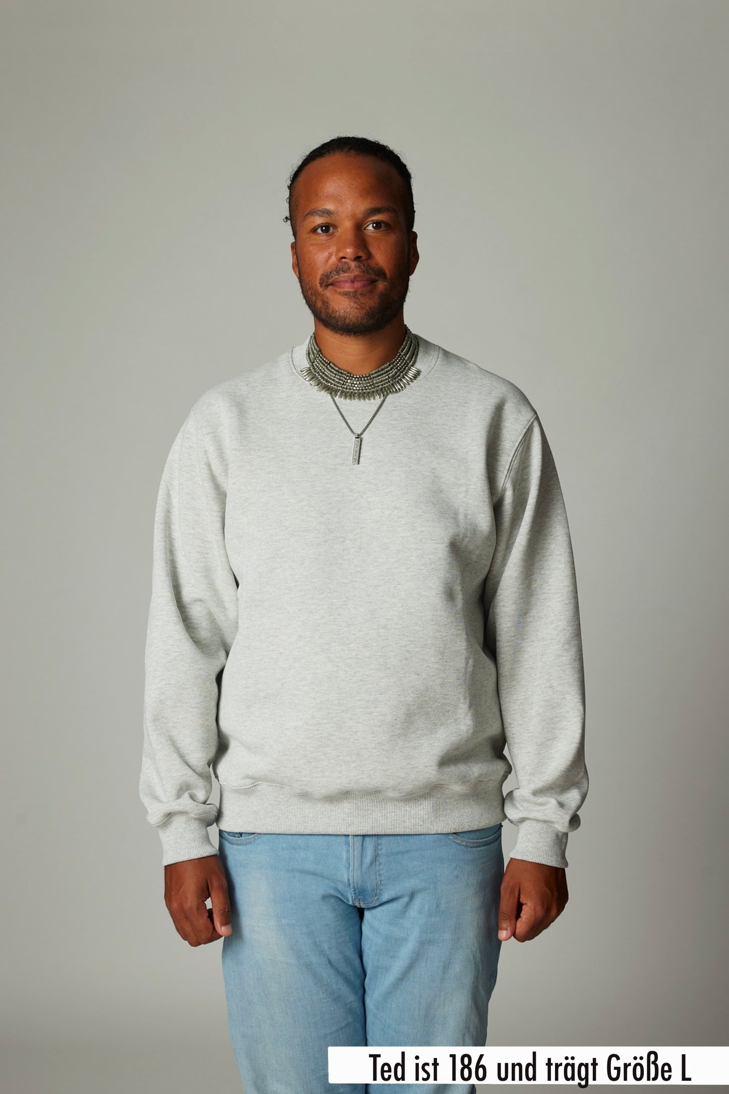 PROPCORNER PREMIUM SWEATER grau basic plain