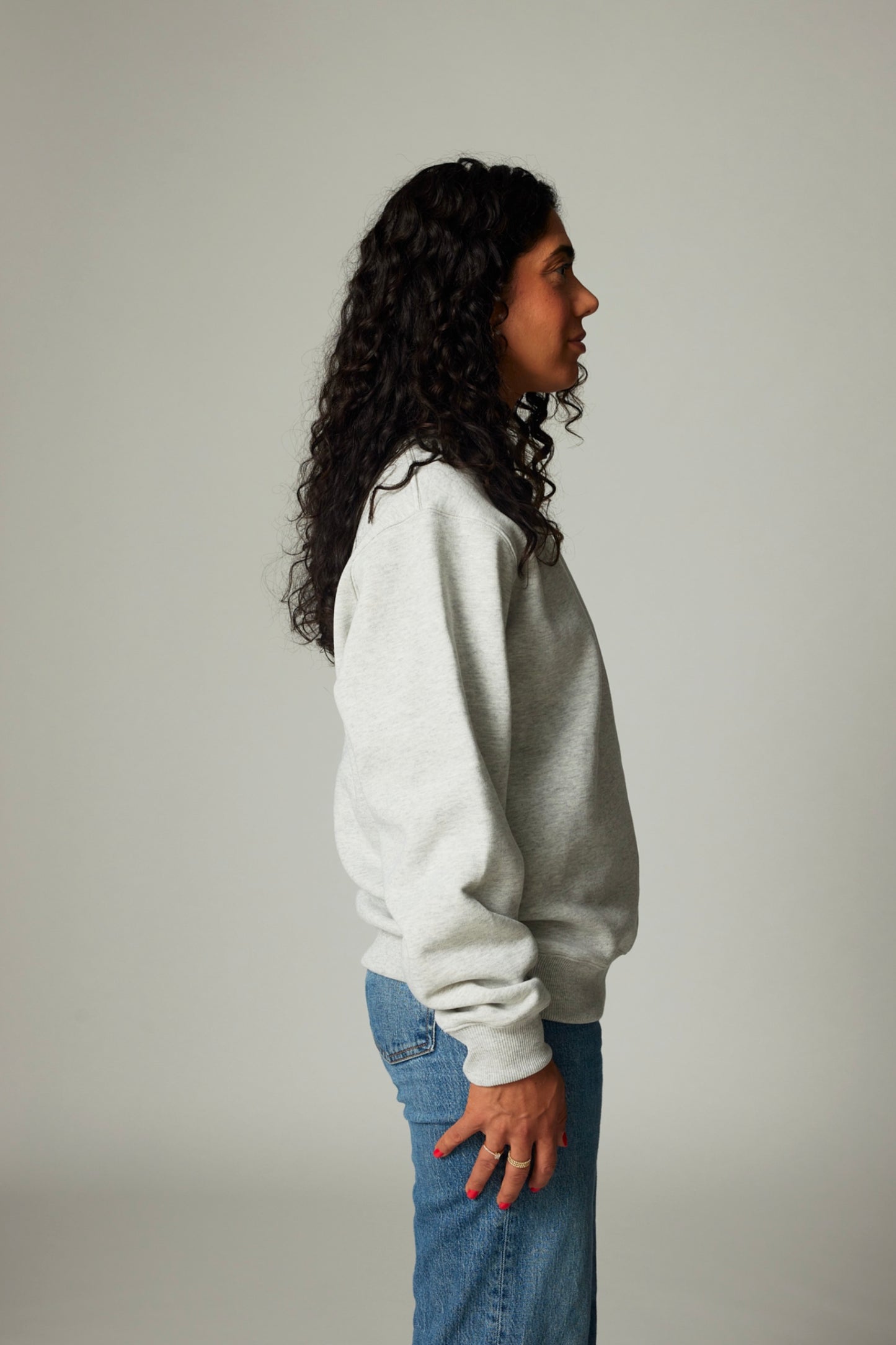 PROPCORNER PREMIUM SWEATER grau basic plain