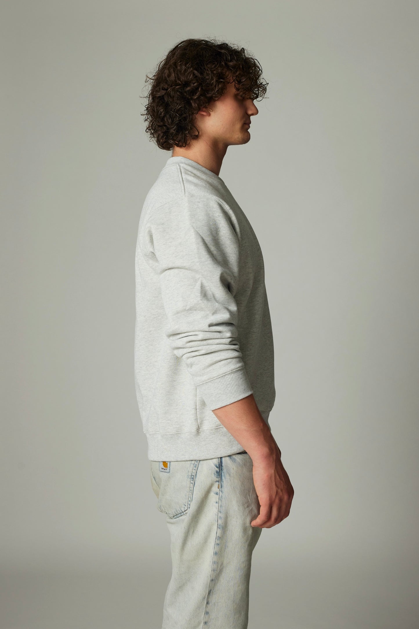 PROPCORNER PREMIUM SWEATER grau basic plain