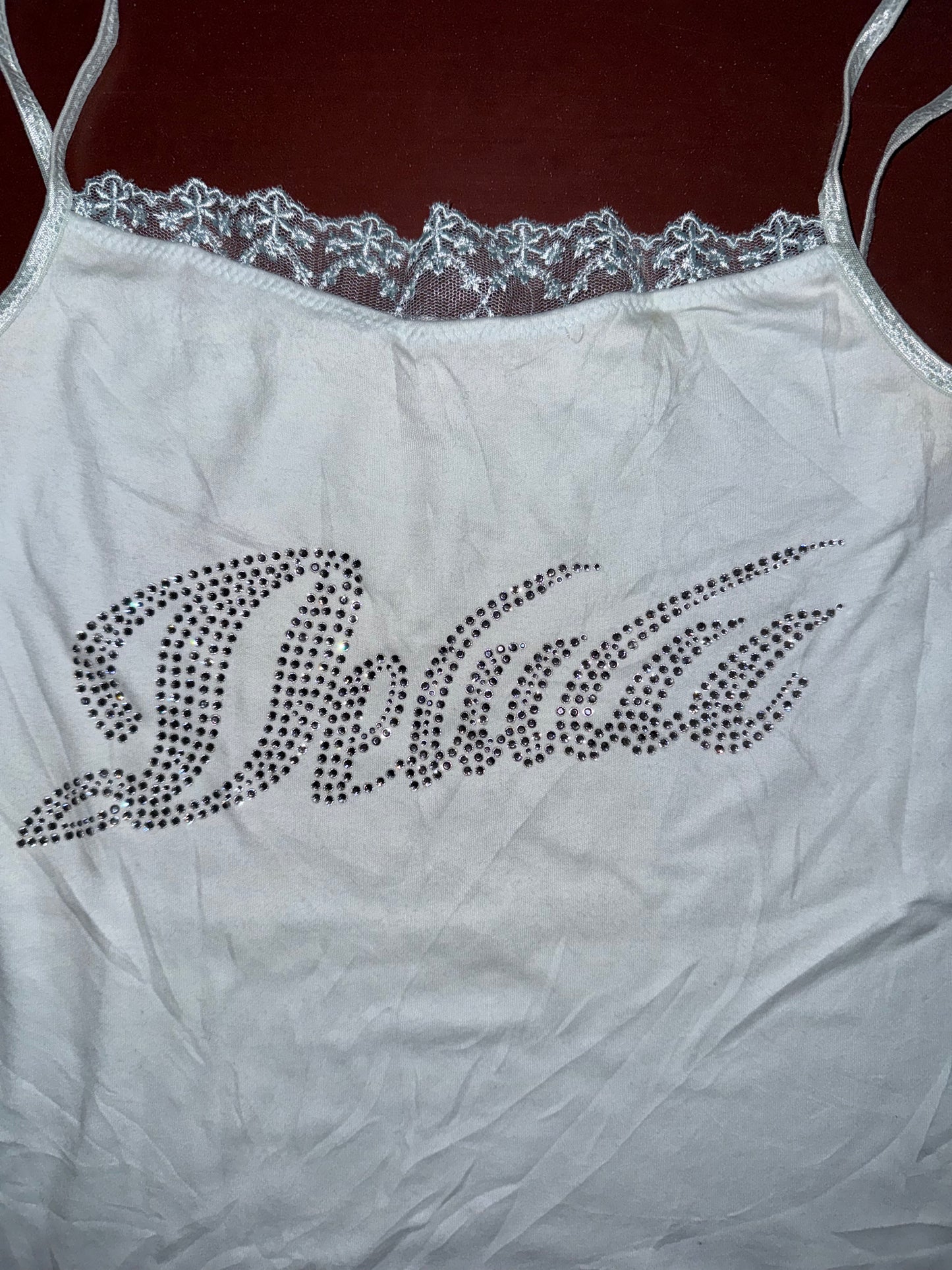 DELULU Vintage Second Hand Top pastellblau