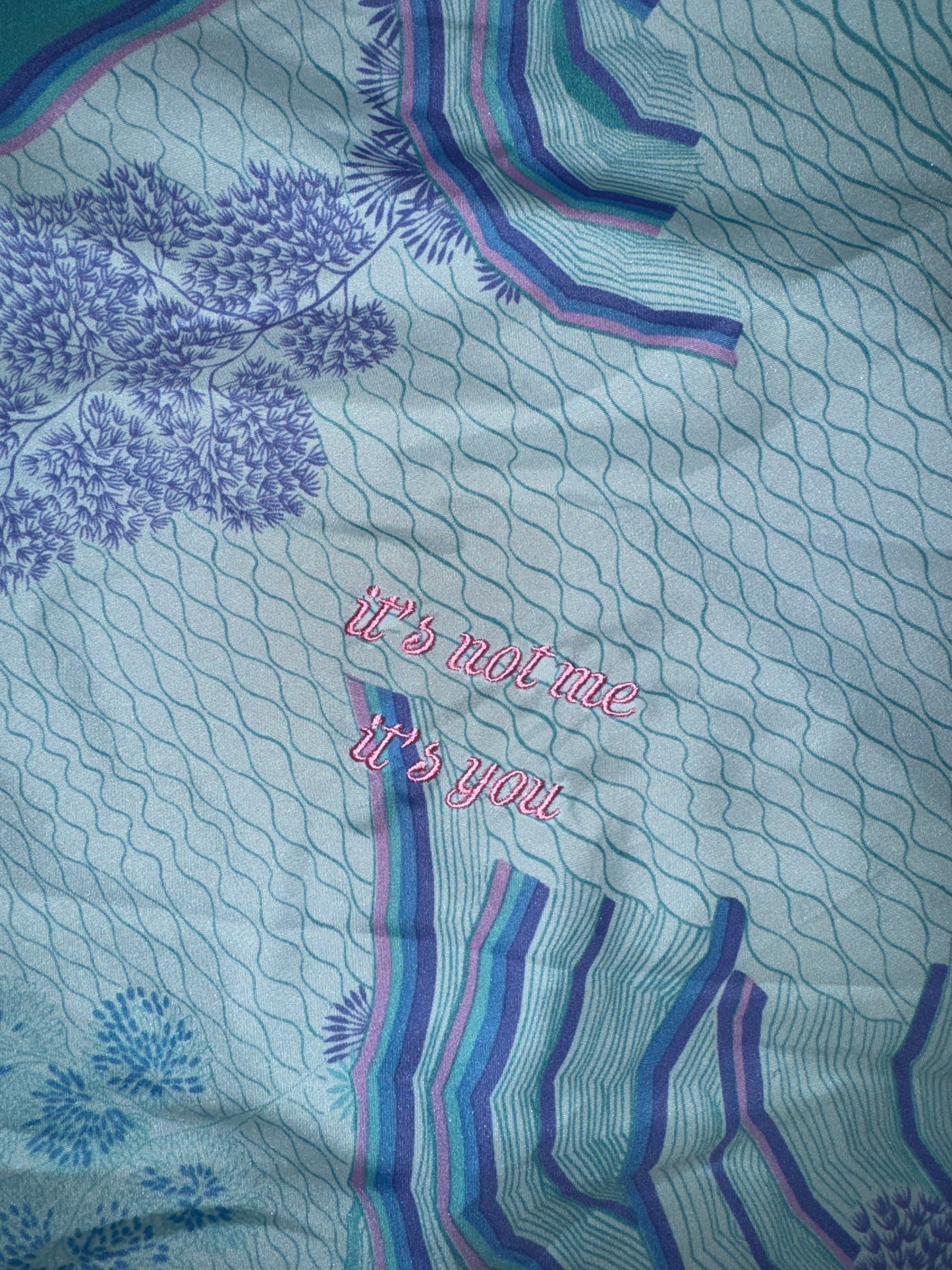 ITS NOT ME ITS YOU Besticktes Tuch Vintage