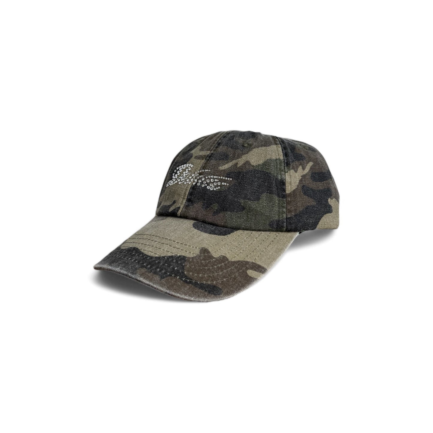 DELULU strass cap / camouflage