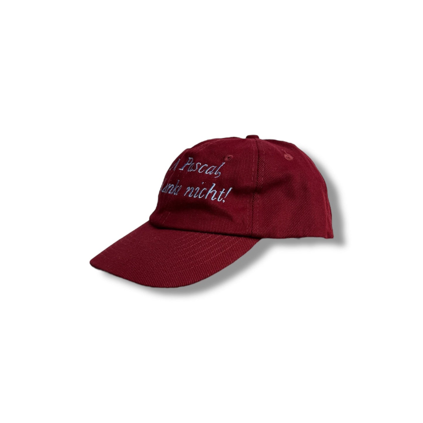 NEIN PASCAL ICH DENKE NICHT cap / dark red