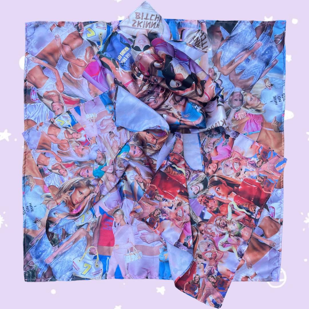Paris Lindsay Britney satin Scarf Tuch