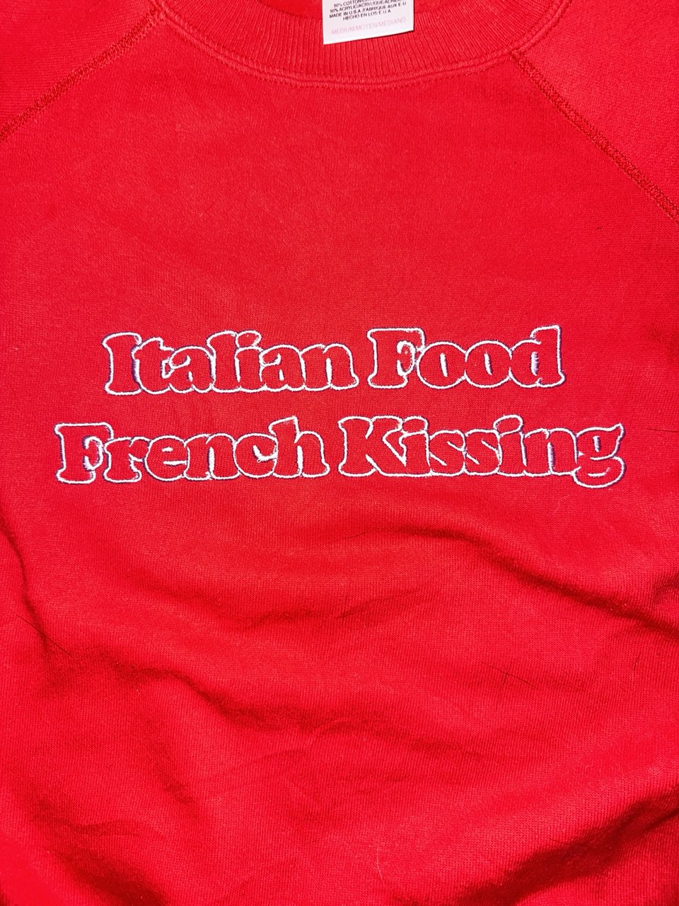 ITALIEN FOOD FRENCH KISSING Second Hand Sweater rot