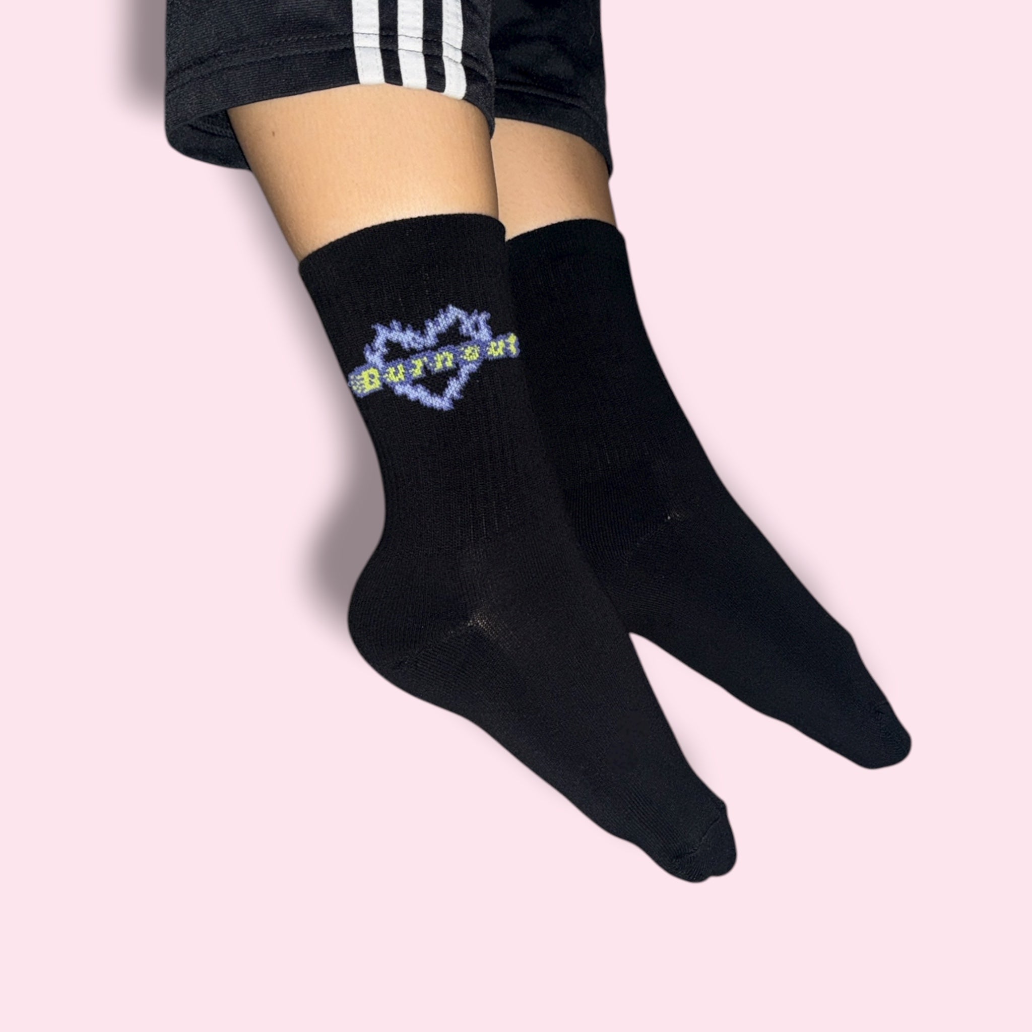 BURNOUT black socks