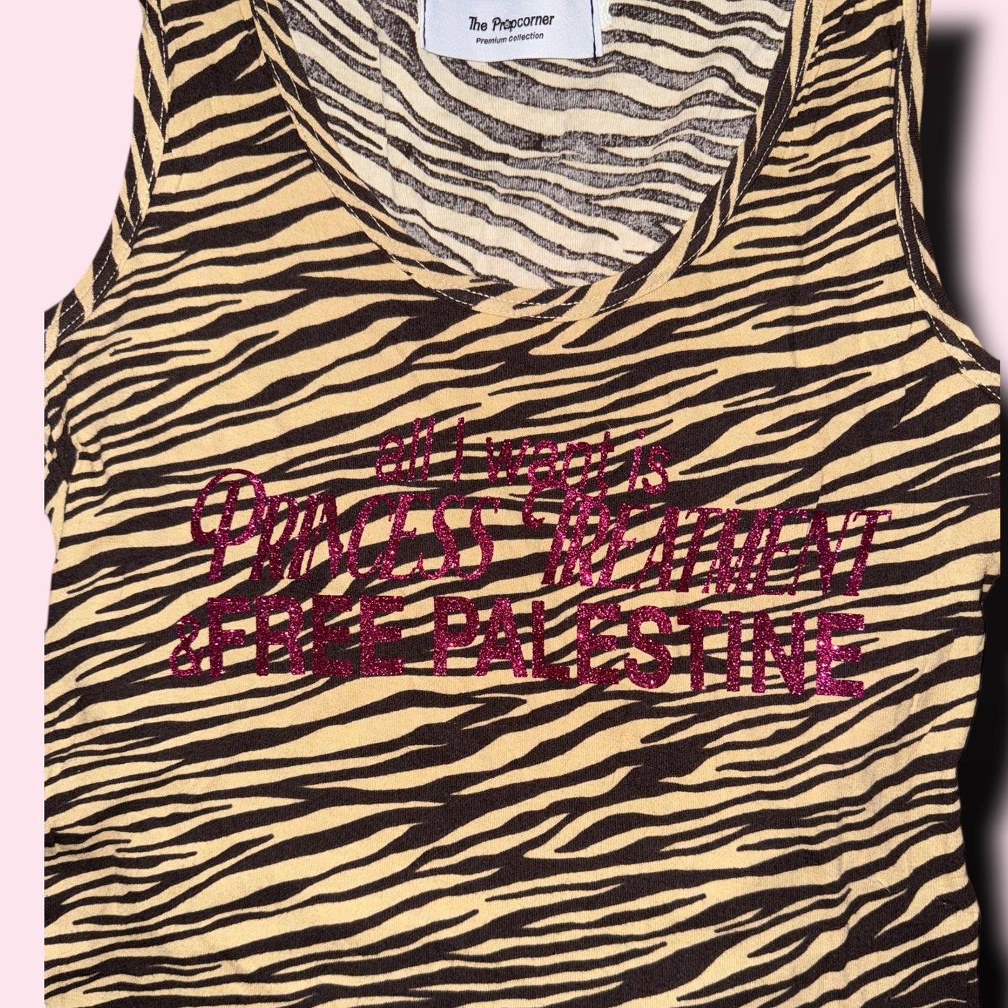 PRINCESS TREATMENT Vintage Second Hand Top animal print