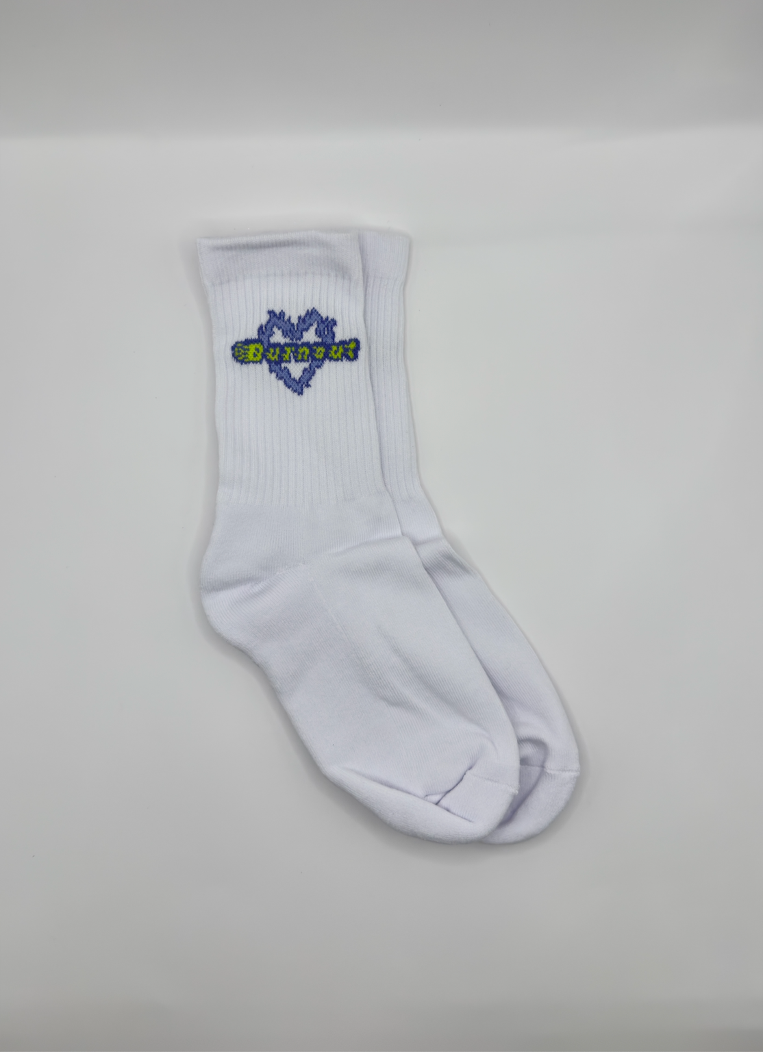 BURNOUT white socks