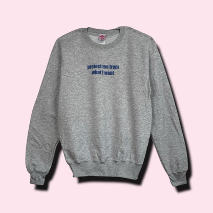 PROTECT ME FROM WHAT I WANT sweater