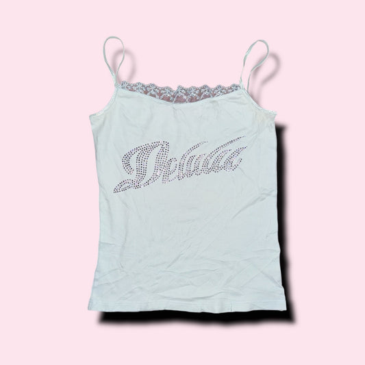 DELULU Vintage Second Hand Top pastellblau