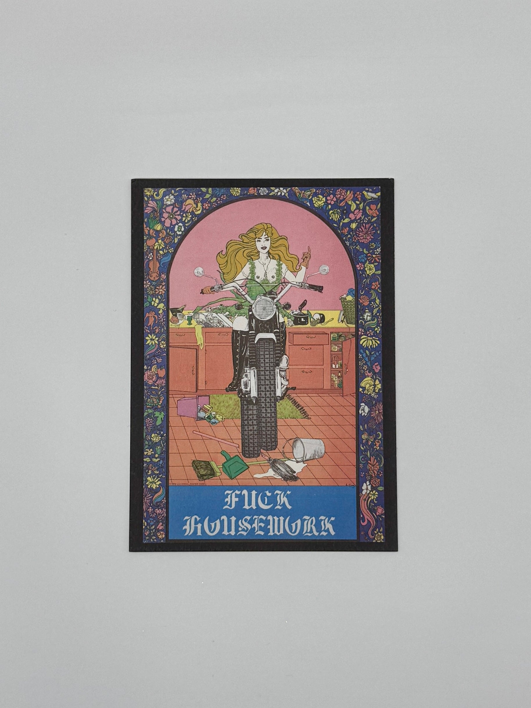FCK HOUSEWORK postcard