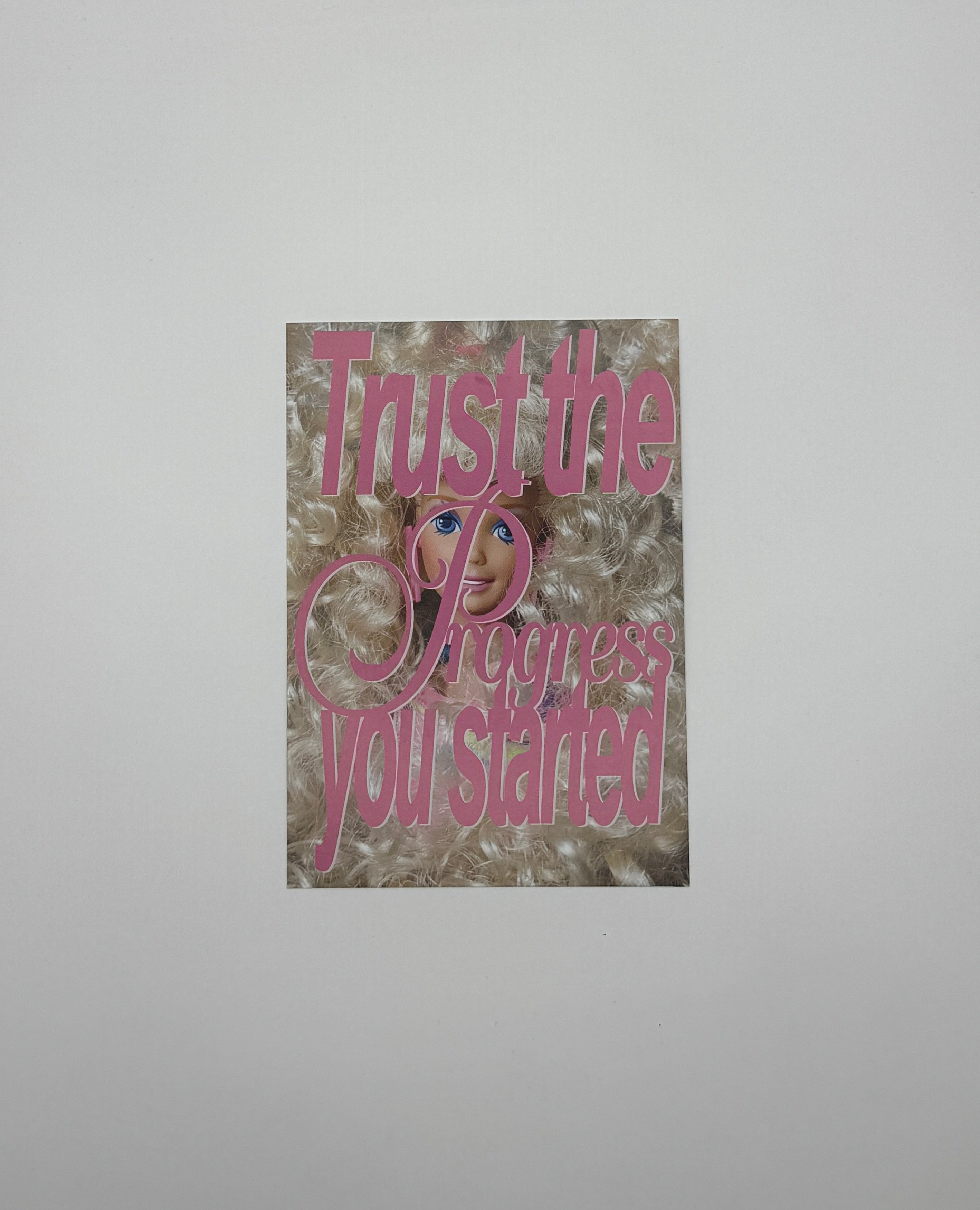 TRUST THE PROGRESS Postcard