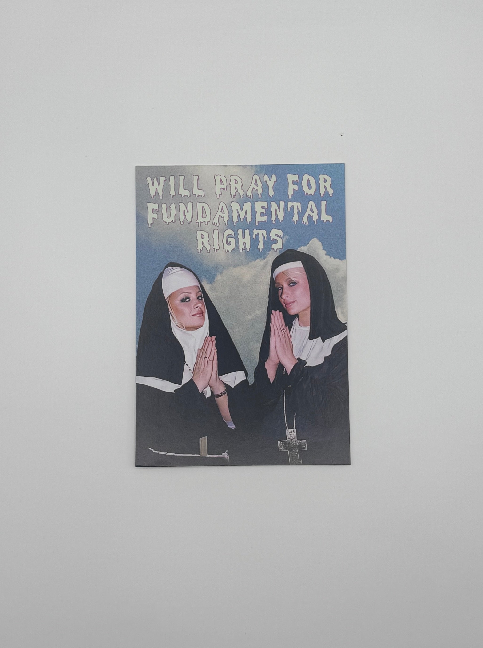 PRAY FOR FUNDAMENTAL RIGHTS Postcard