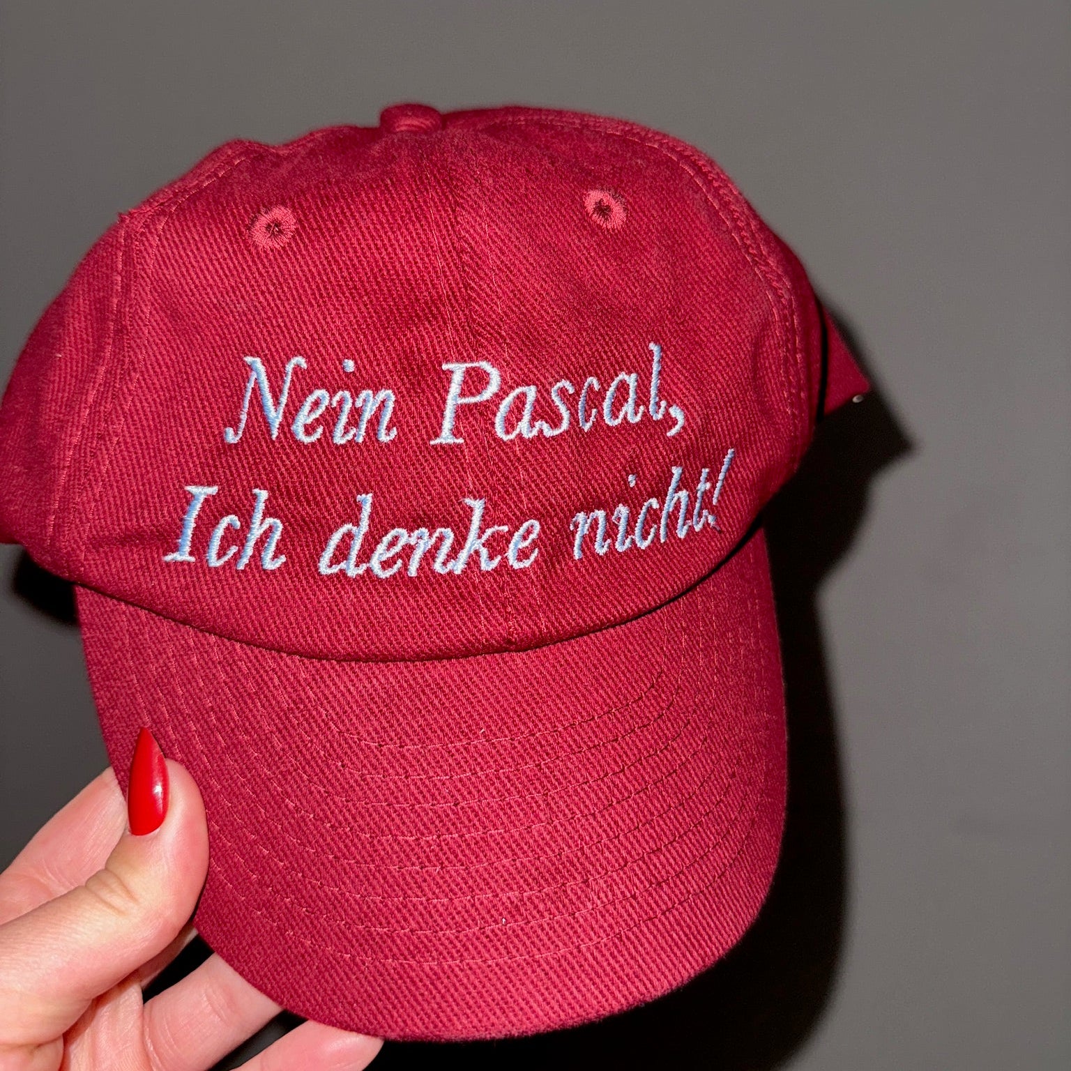 NEIN PASCAL ICH DENKE NICHT cap