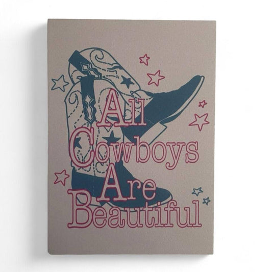 ALL COWBOYS ARE BEAUTIFUL postcard