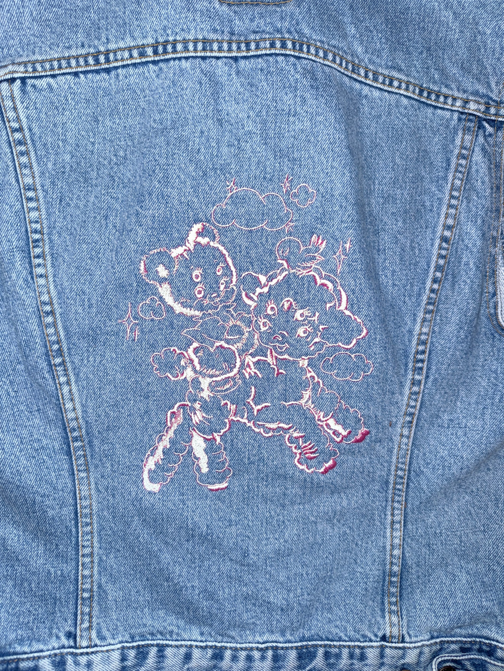 x vintage NORMALIZE BEING CONFUSED Jeansweste (limited)