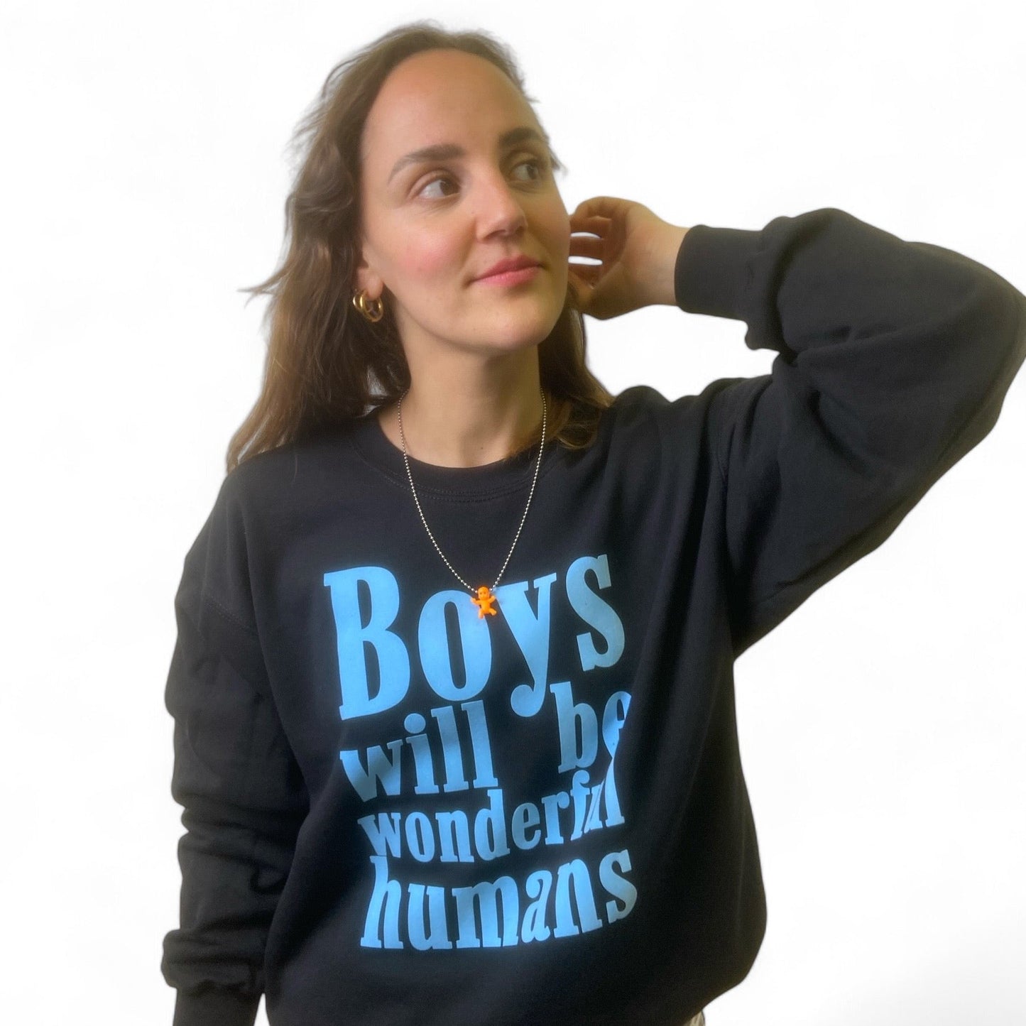 BOYS WILL BE WONDERFUL HUMANS sweater
