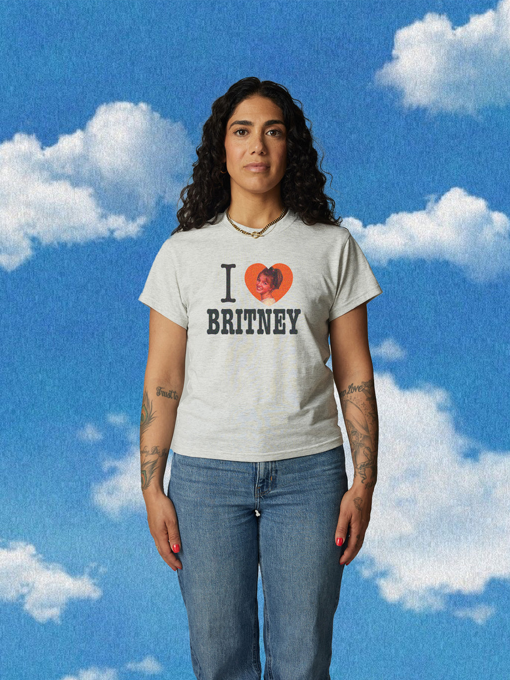 I <3 Britney Perfect Fit grey Premium Shirt