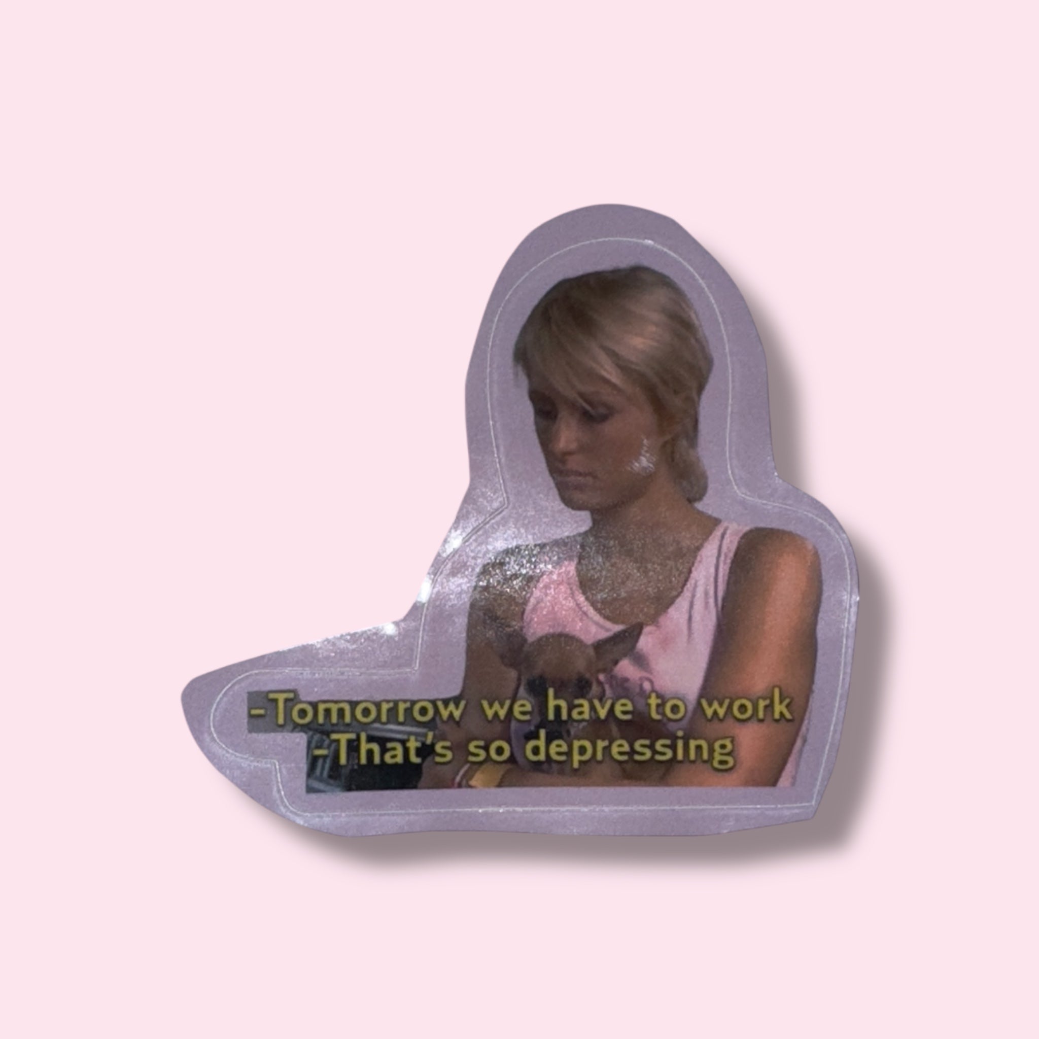 PARIS HILTON WORK Vinyl Sticker