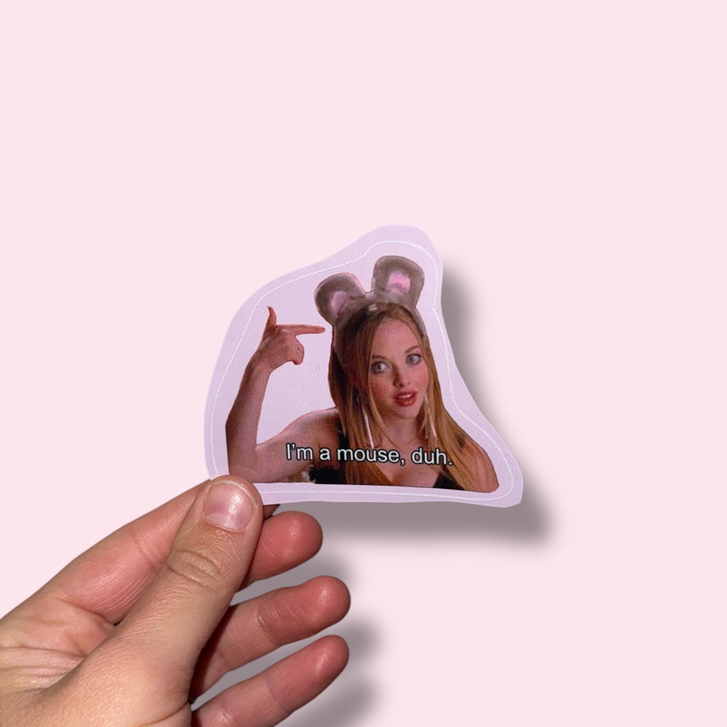 MOUSE, DUH Vinyl Sticker