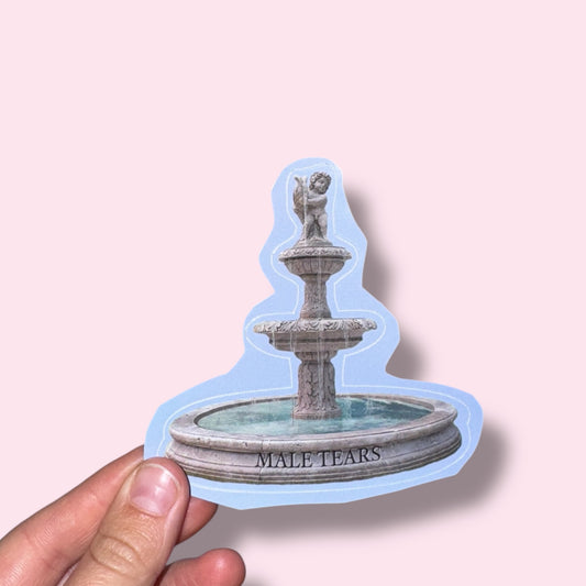 MALE TEARS Vinyl Sticker