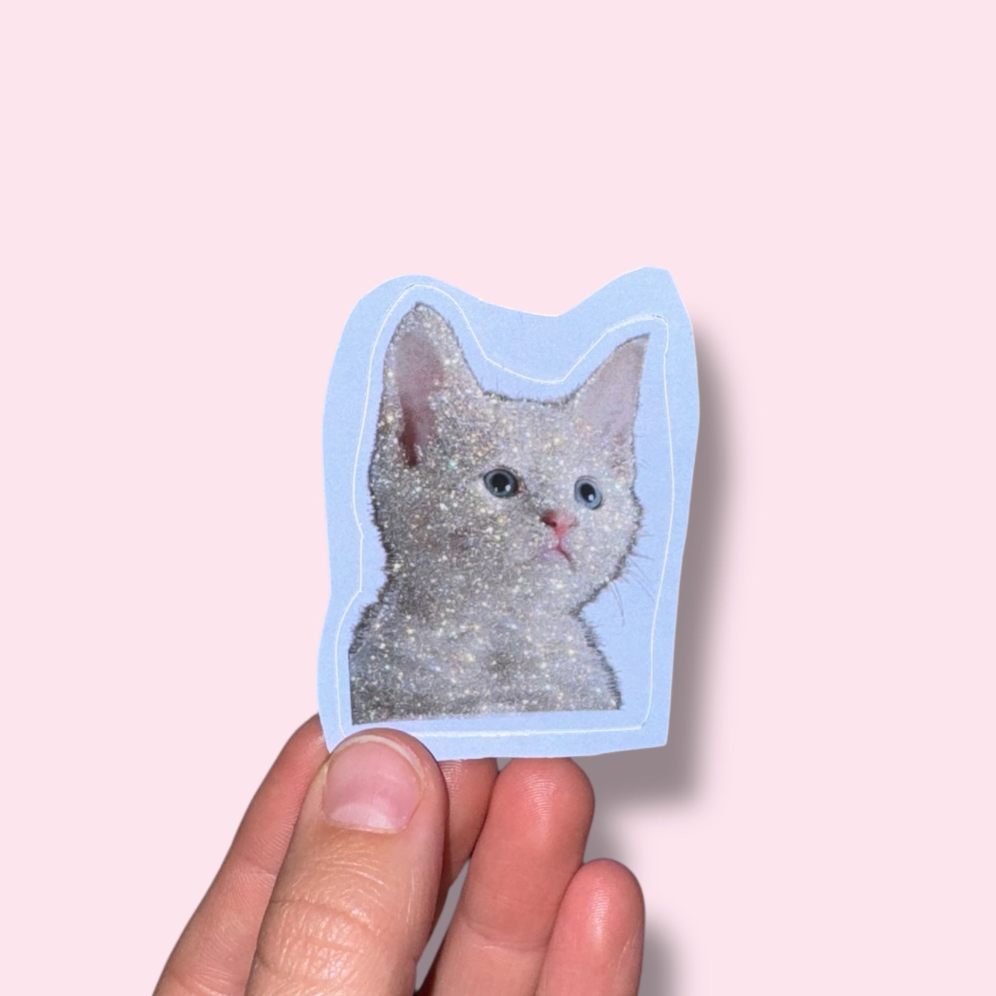 GLITTER CAT Sticker