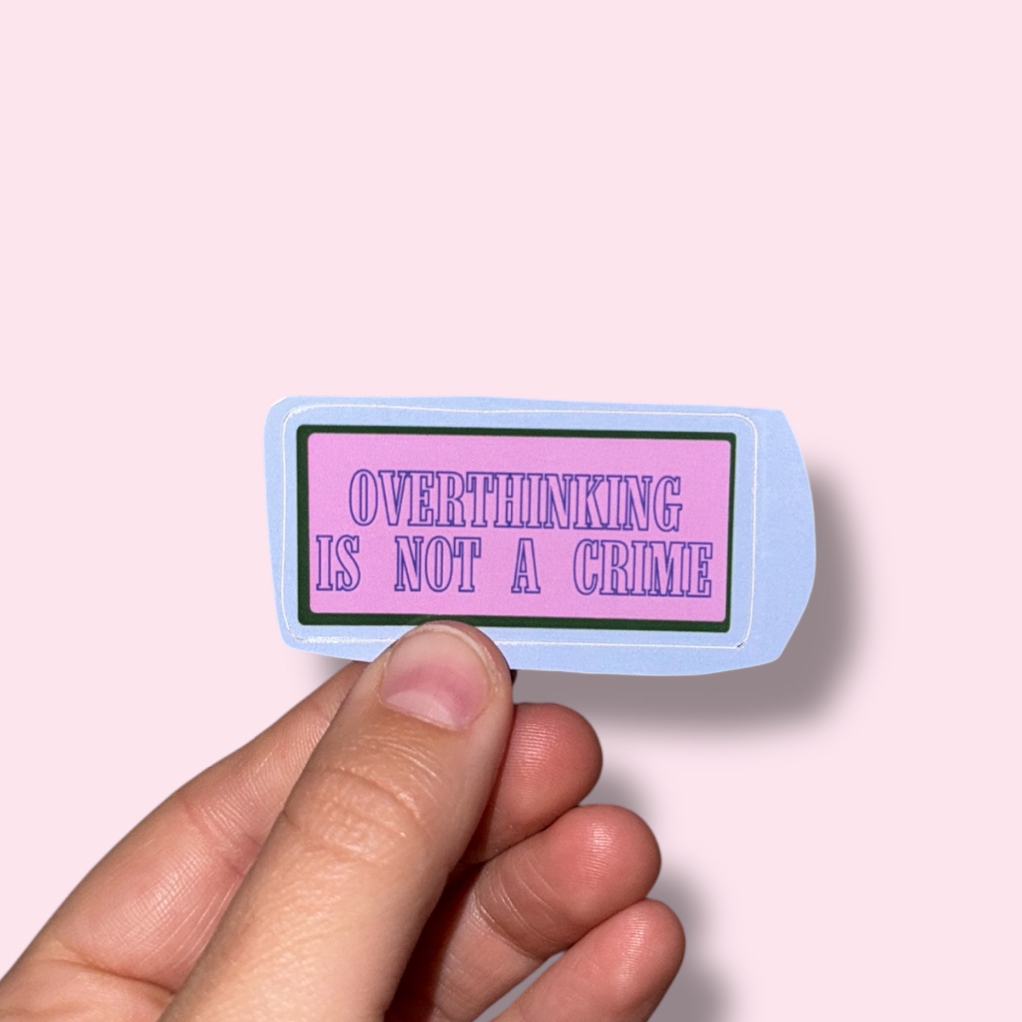 OVERTHINKING Vinyl Sticker