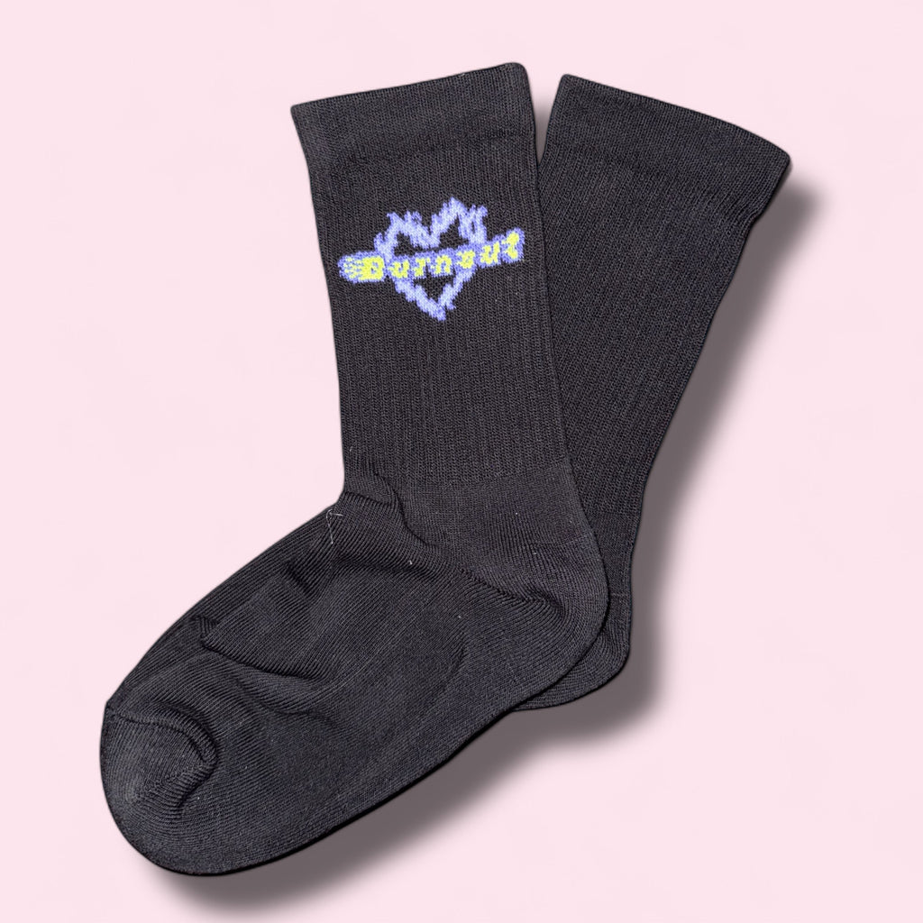 BURNOUT black socks
