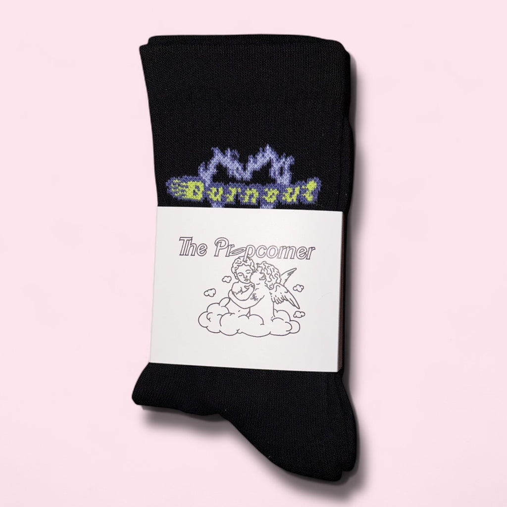 BURNOUT black socks