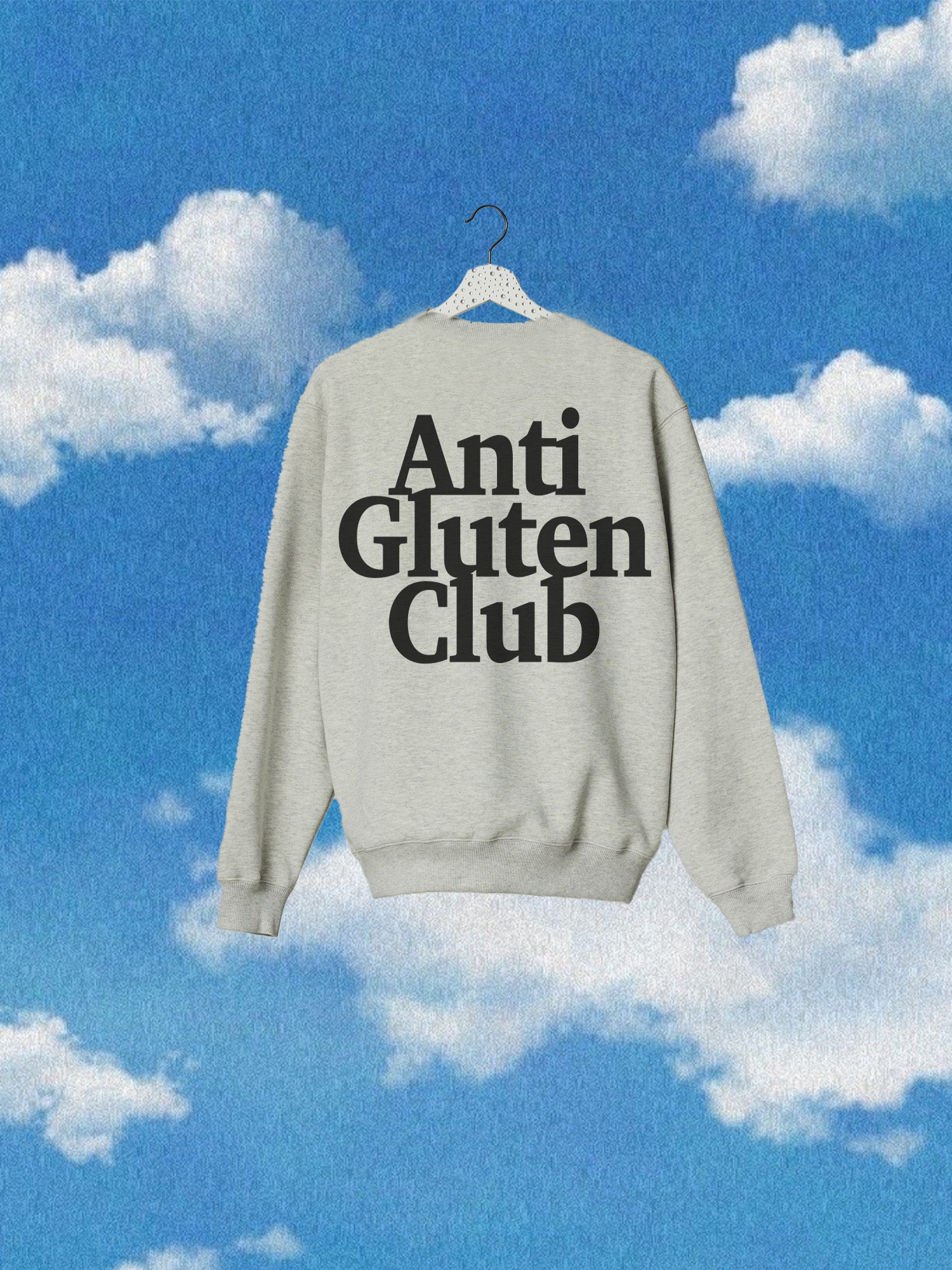 ANTI GLUTEN CLUB boxy fitted Premium Sweater