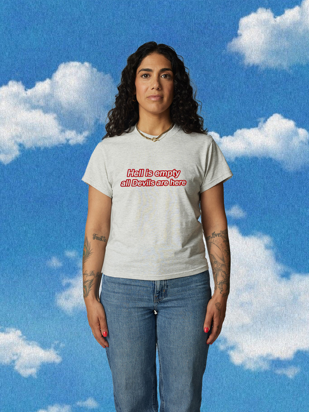 HELL IS EMPTY PERFECT PREMIUM BABY TEE