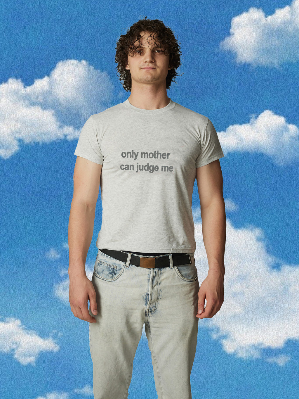ONLY MOTHER CAN JUDGE ME FITTED PREMIUM BABY TEE
