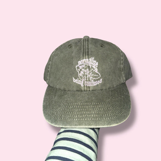 NORMALIZE BEING CONFUSED Cap Olive