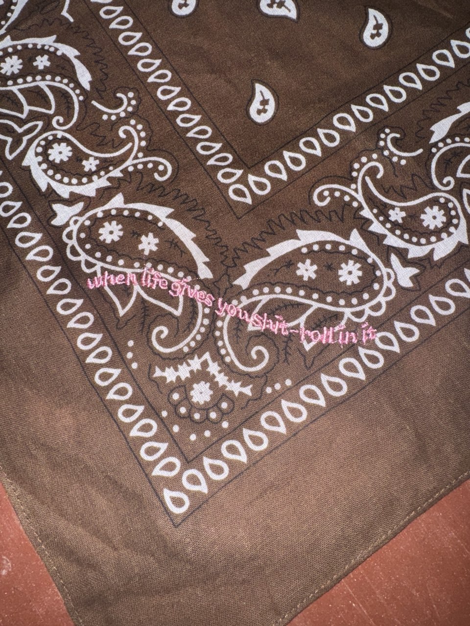 WHEN LIFE GIVES YOU SHIT - ROLL IN IT Hundehalsbandana