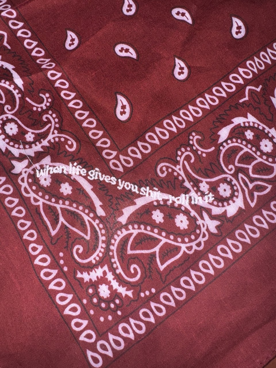 WHEN LIFE GIVES YOU SHIT - ROLL IN IT Hundehalsbandana