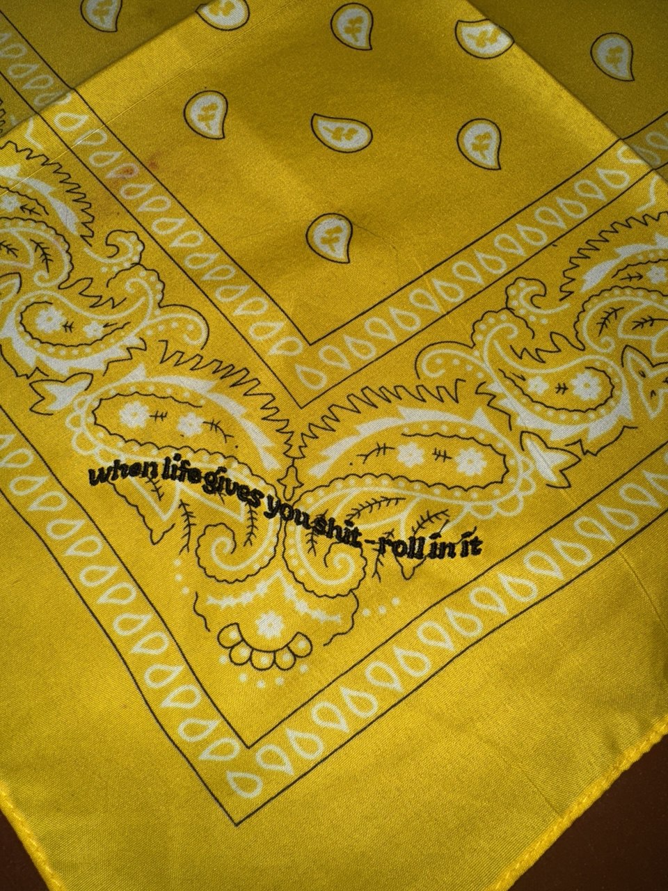 WHEN LIFE GIVES YOU SHIT - ROLL IN IT Hundehalsbandana