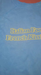 ITALIEN FOOD FRENCH KISSING VINTAGE SWEATER