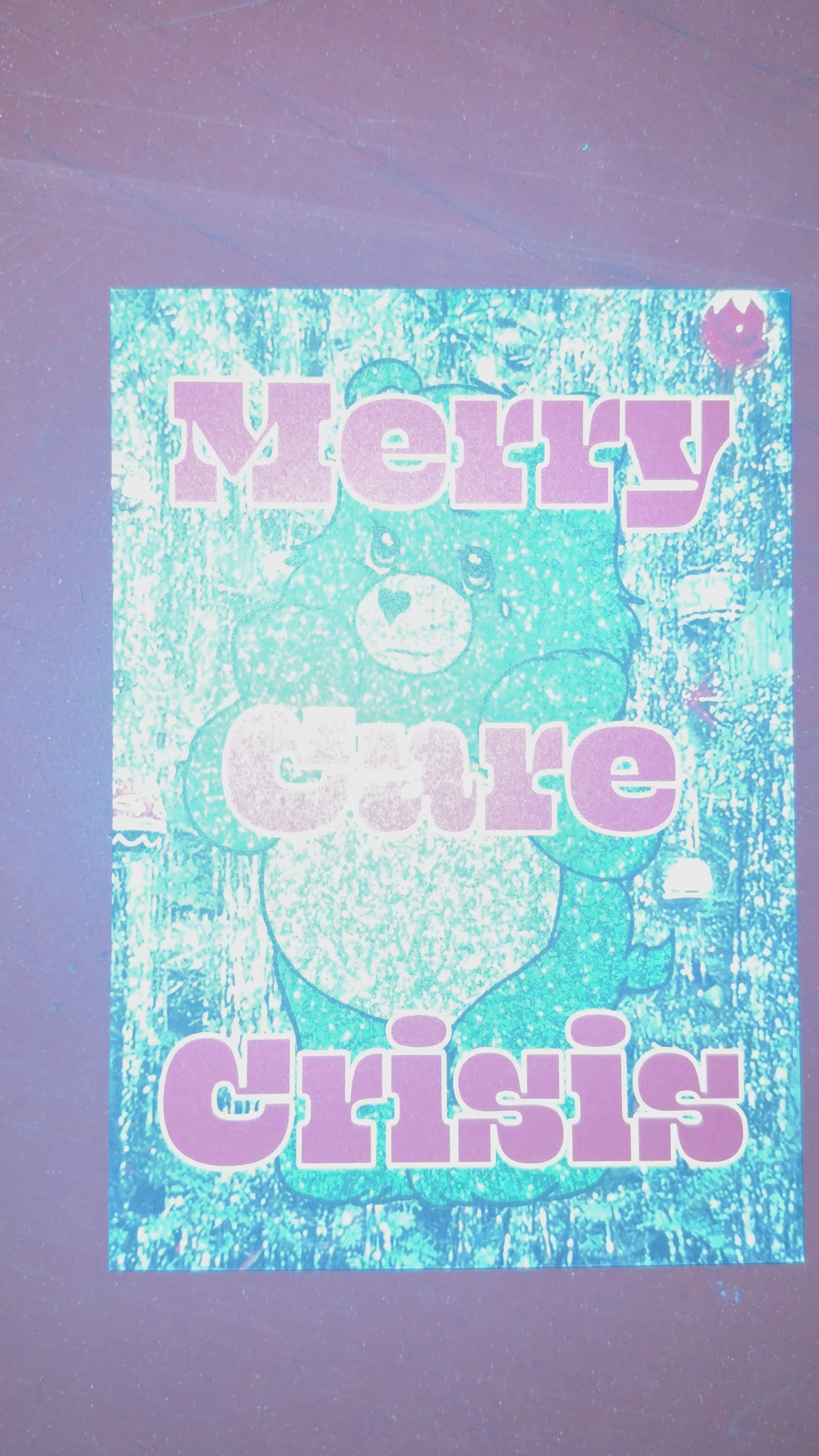 MERRY CARE CRISIS Postcard