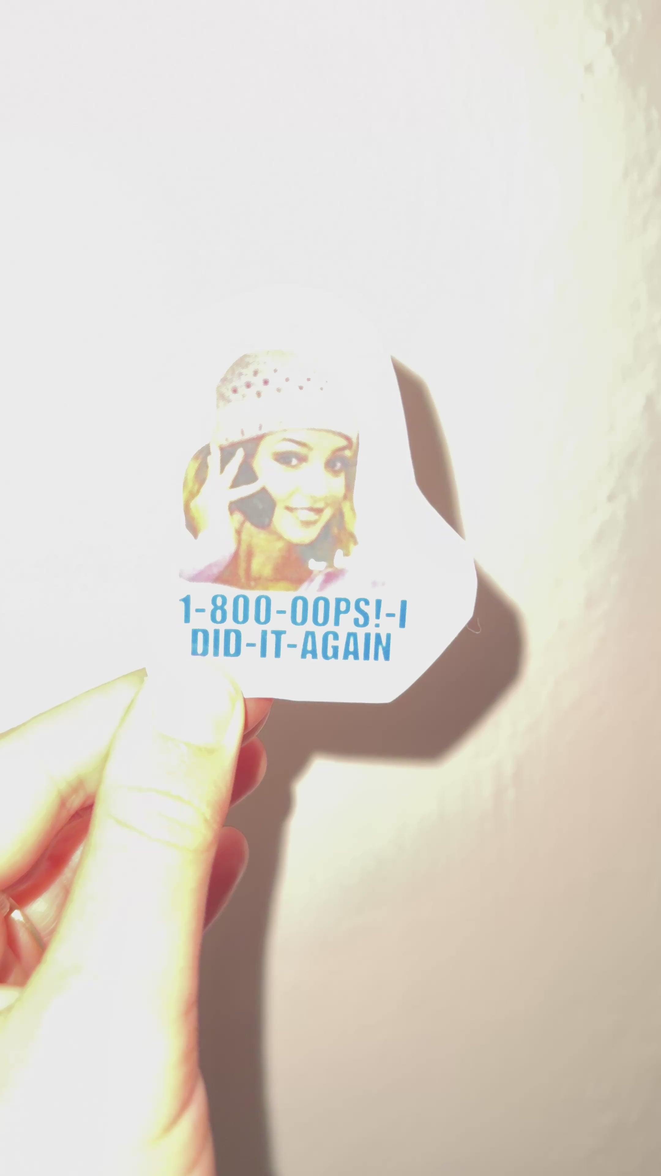 BRITNEY OOPS.. Vinyl Sticker