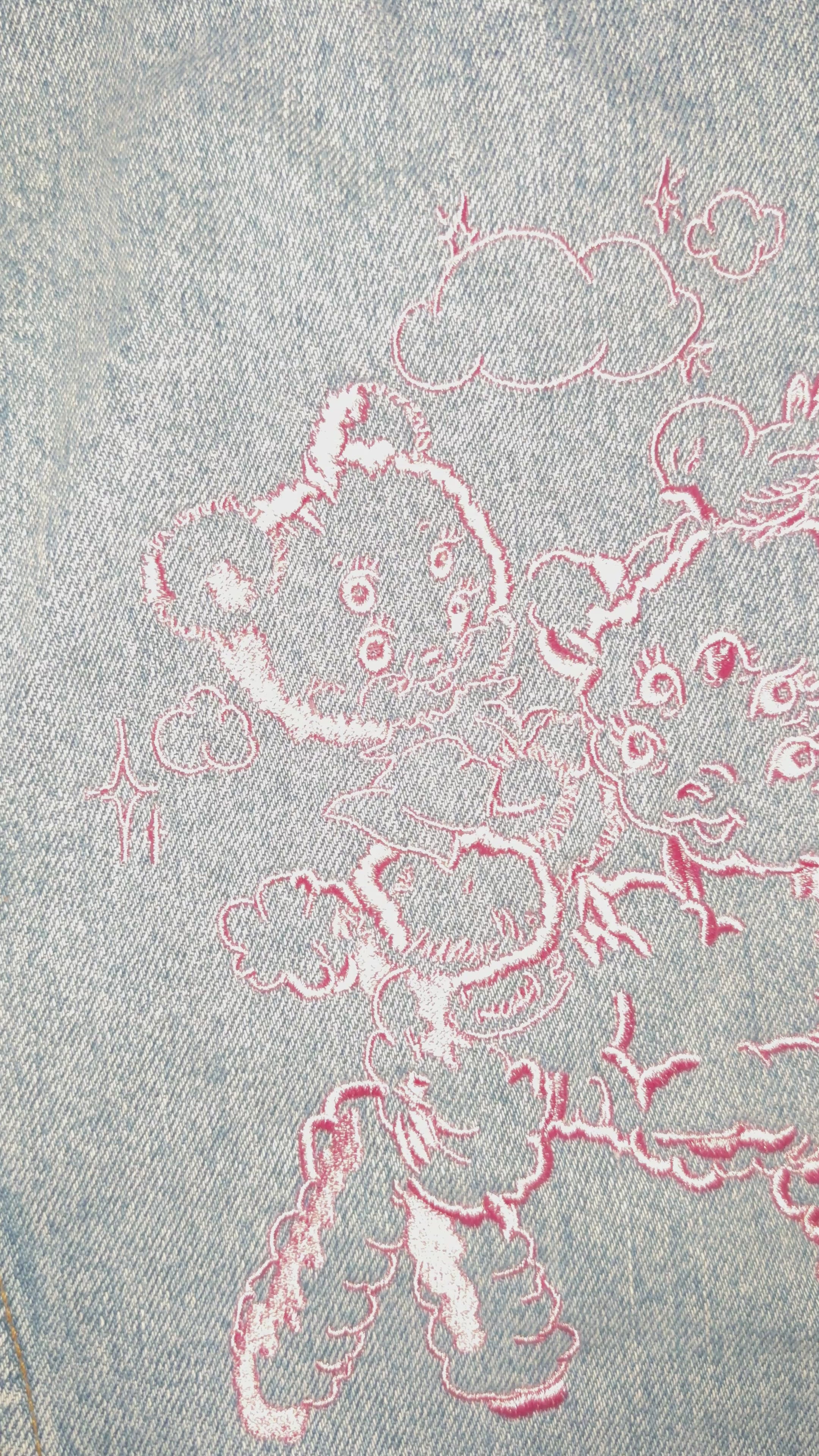 x vintage NORMALIZE BEING CONFUSED Jeansweste (limited)