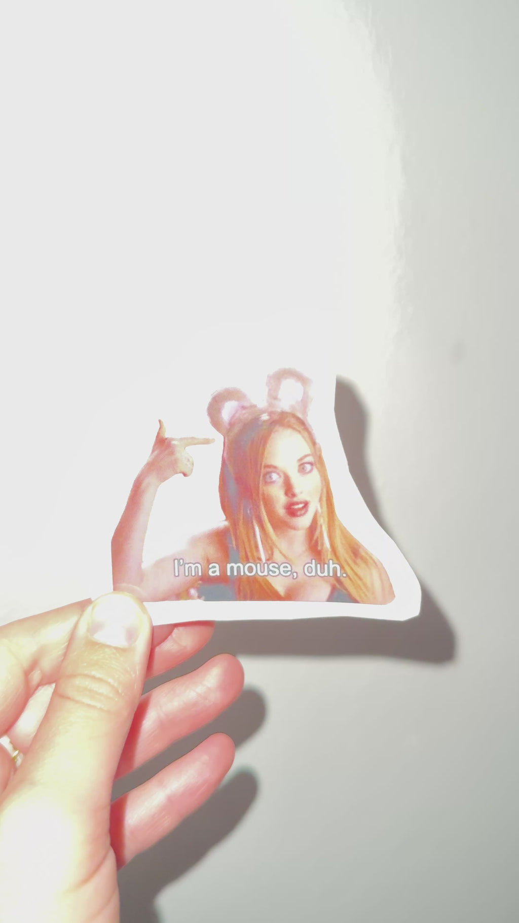 MOUSE, DUH Vinyl Sticker