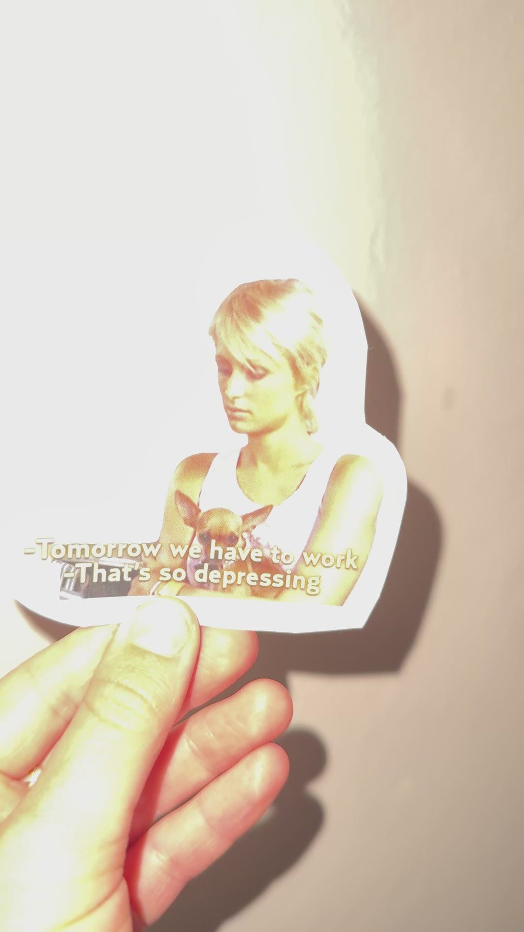 PARIS HILTON WORK Vinyl Sticker